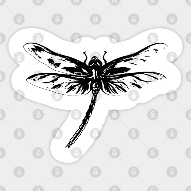 Dragonfly Sticker by Nimmersatt